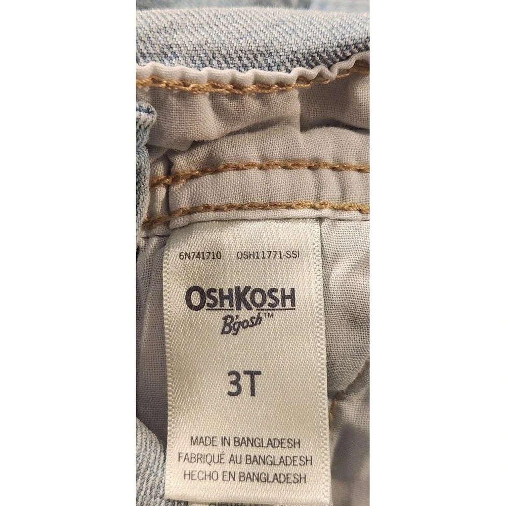 OshKosh B'gosh Overalls Girls XS Blue Denim Vestbak One Piece Light Wash‎ Bib